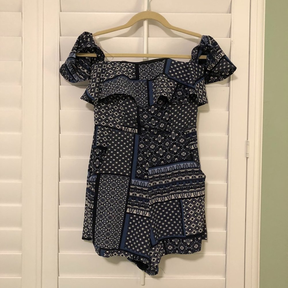 Shinestar patchwork romper